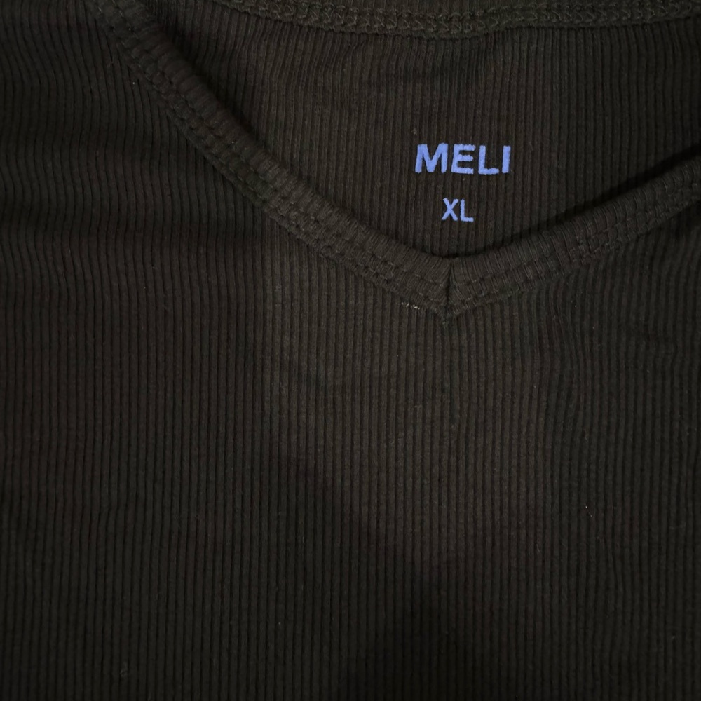 Black Ribbed Shirt - Picture 3 of 4